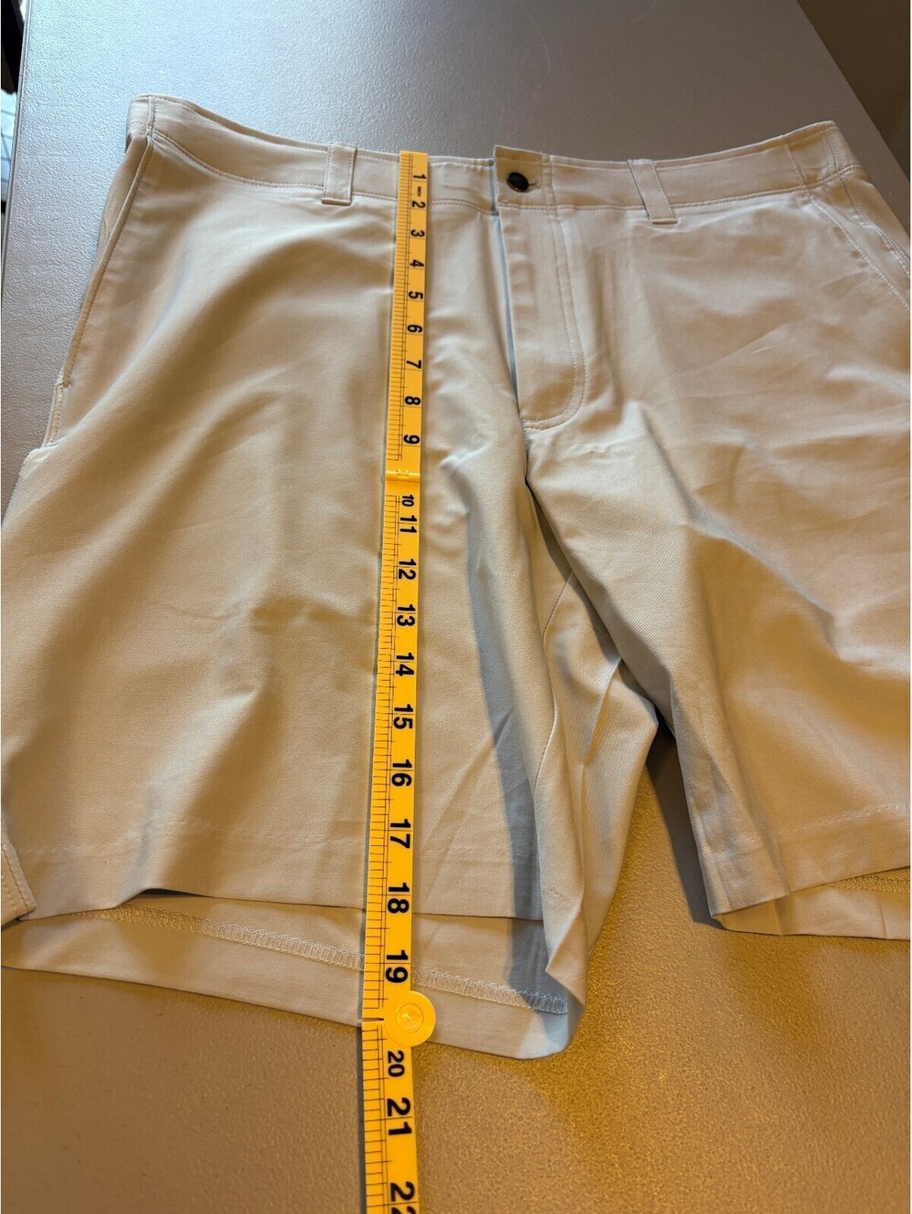 Callaway Performance Golf Shorts Size 36 Light Grayish Tan - Picture 6 of 10